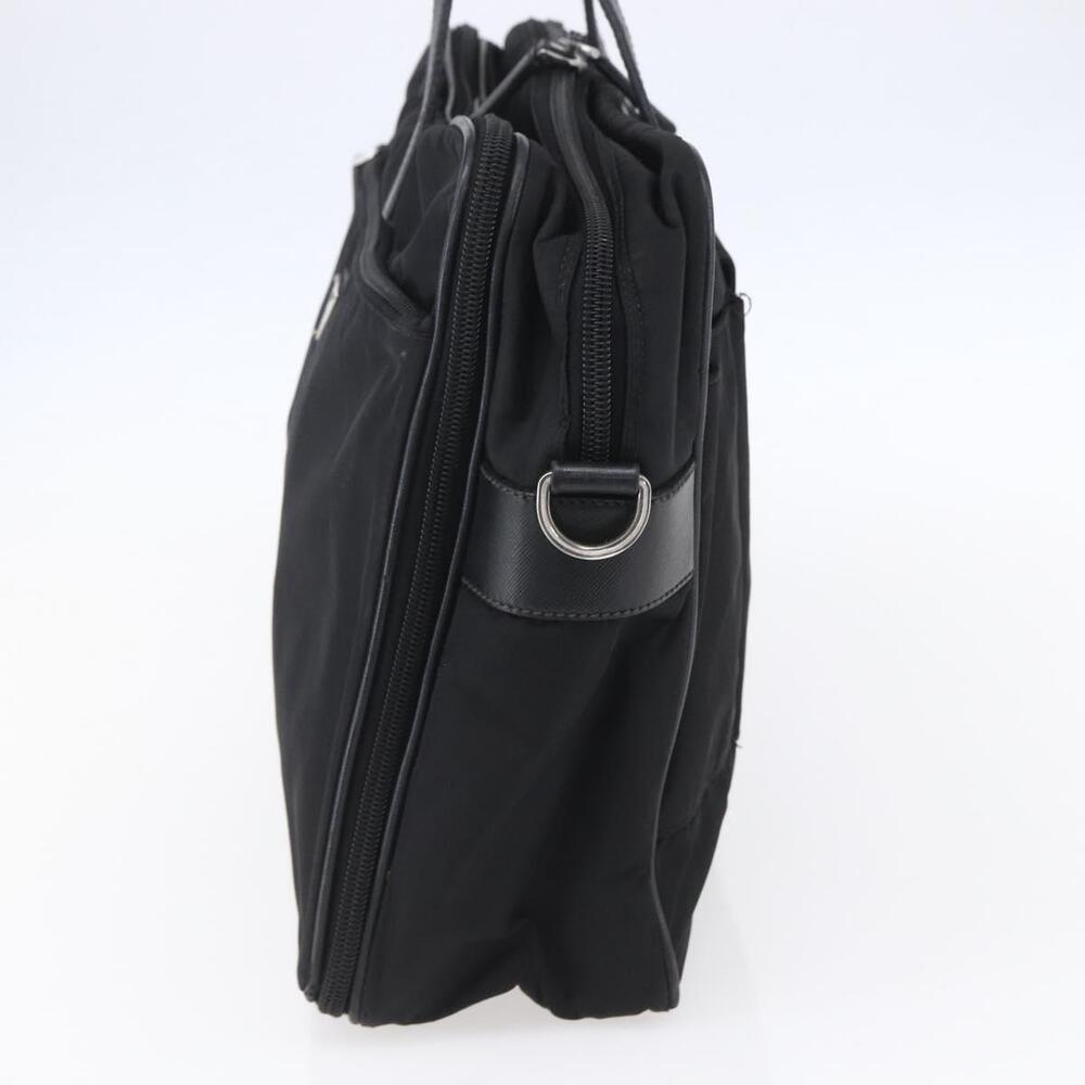 PRADA Business Bag Nylon Black Silver Auth ka390 - Picture 4 of 16